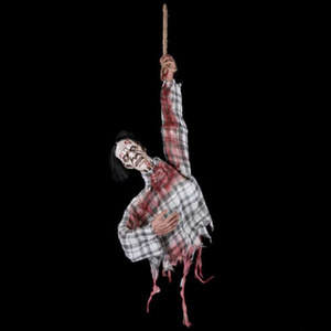 Haunted House Garden Decoration Creepy Hanging Animated Bloody Zombie Halloween Animatronics