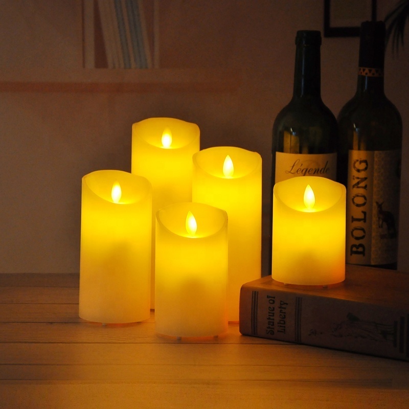 Led Votive Extra Large Artificial Flameless Pillar Candles