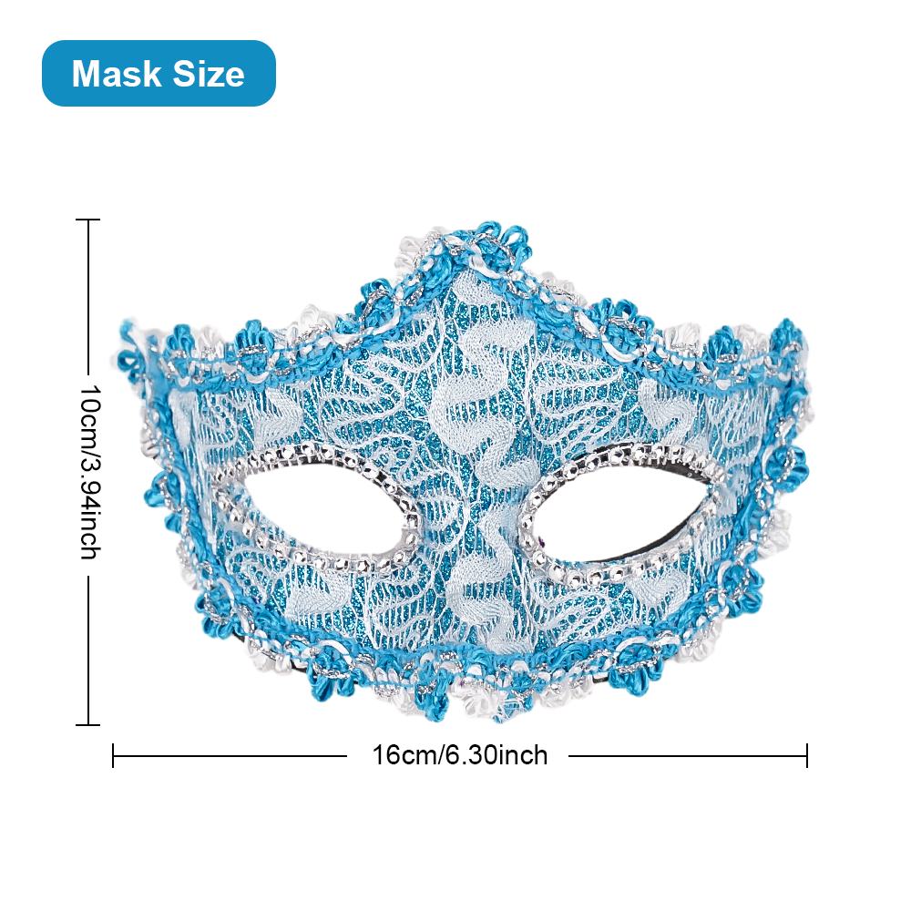 Venetian Carnival Mask Fancy Dress Dress Up Colorful Elegant Feather Mask For Party