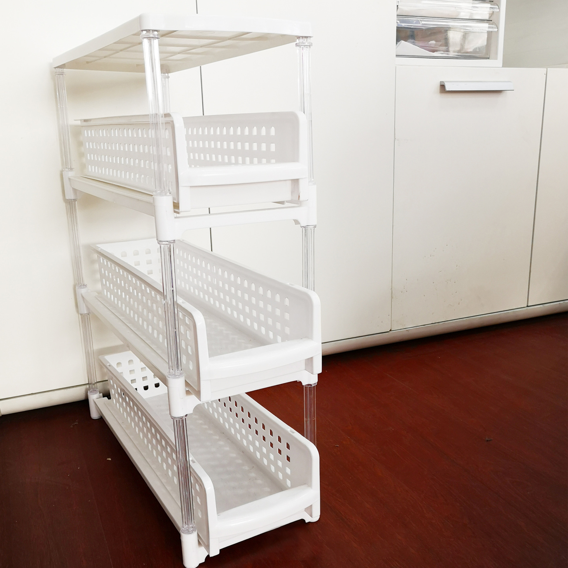 3-Tier Factory Wholesale Space Saving Bathroom Shelf Shelves Organizer Narrow Storage Racks For Bathroom Laundry