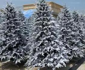 Factory Price 6ft 7ft 7.5ft 10ft Snow Flocked Christmas Tree Artificial PVC and PE Christmas Tree