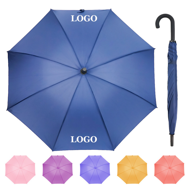 Custom Umbrellas Supplier Fiberglass Paraguas Sombrillas Straight Golf Size Rain Umbrella