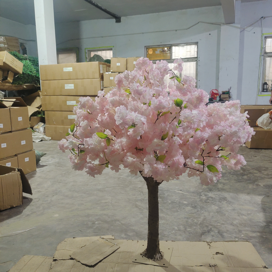 Factory Price OP Large Size Pink Plants Artificial Pink Cherry Blossom Trees