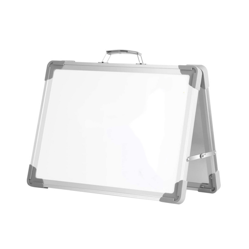 Suppliers Double Sided Aluminium Custom Logo Folding Mdf Portable Dry Erase Desk Whiteboard For Students