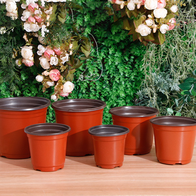 Bluk Plastic Grow Box brown plant seeding pots pp greenhouse Plant Nursery Transplant Plastic Flower Pots For Plant