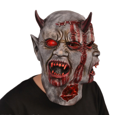 Realistic Adults Cosplay Horror Bloody Zombie Party Halloween Full Head Latex Costume Mask