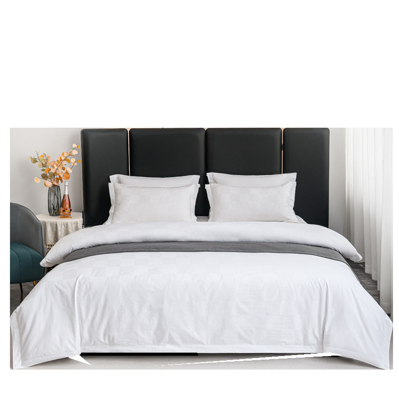 2024 White High Density Luxury Moden All Season Hotel Bedding Set Wholesale 100% Cotton Duvet Cover