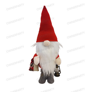 Standing Gnome Santa Claus Toys Plush Doll Christmas Animatronic Outdoor Animated Christmas Decorations With Music