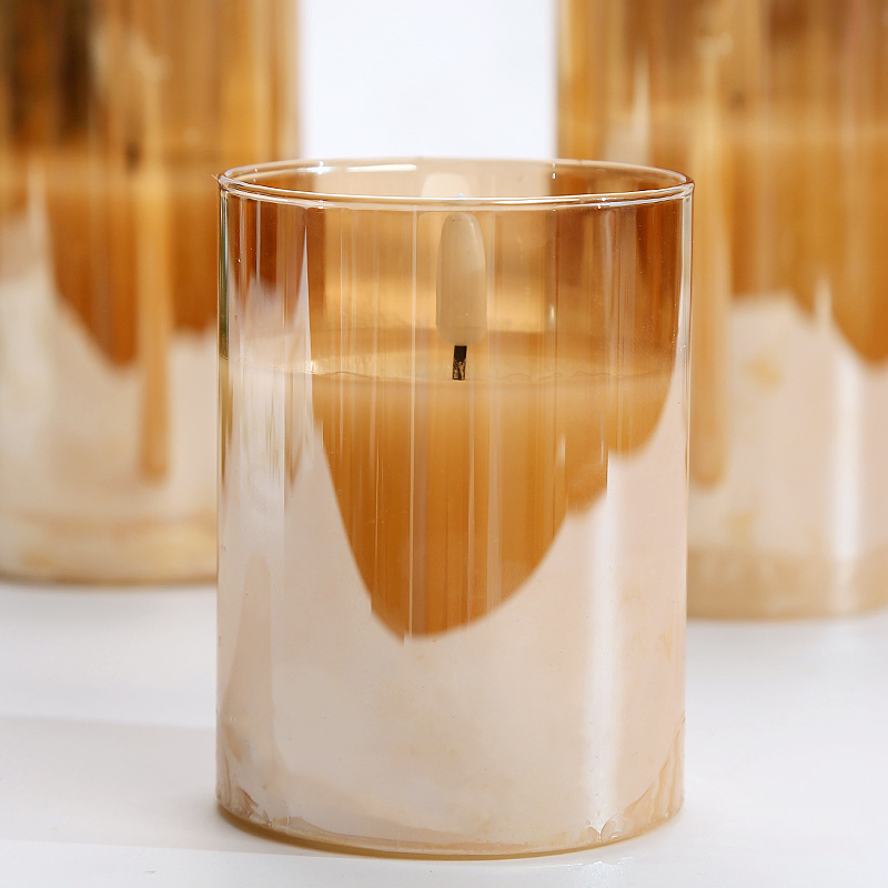 Flickering Flameless Candles Decorative Flameless  Flickering Pillar Led Candle Lights for Home Decoration