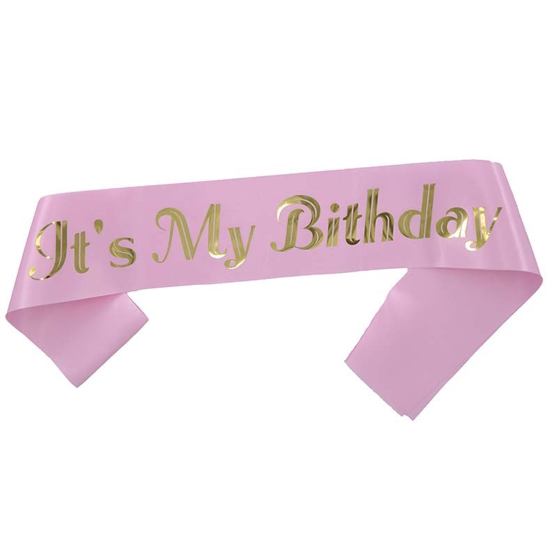 Party Favor Rose Gold Glitter Birthday Queen Party Decorations Customized Birthday Sash