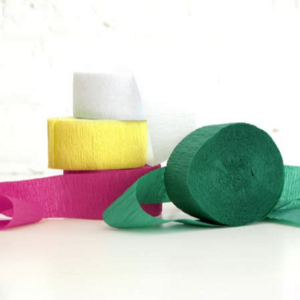 Wholesale Crepe Paper Roll Streamer For Birthday Theme Party