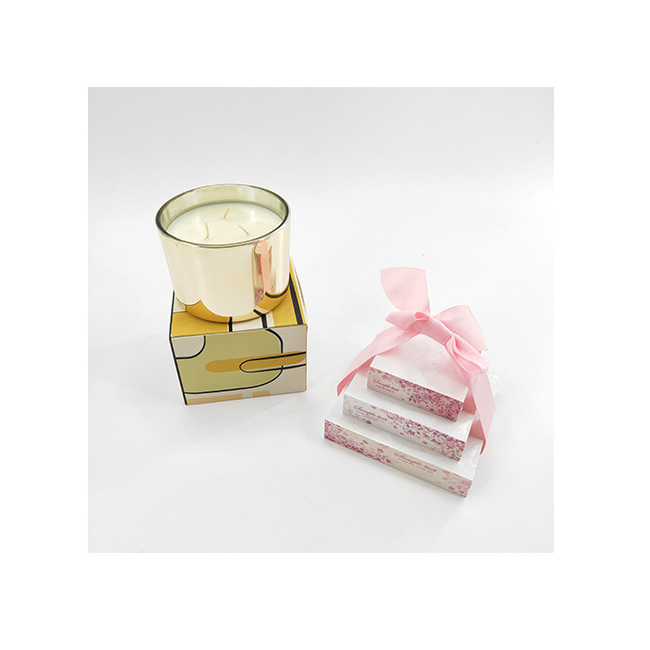 Delicate Fancy Soy Wax Organic Wholesale Customized Private Label Luxury Scented Candles Gift Set