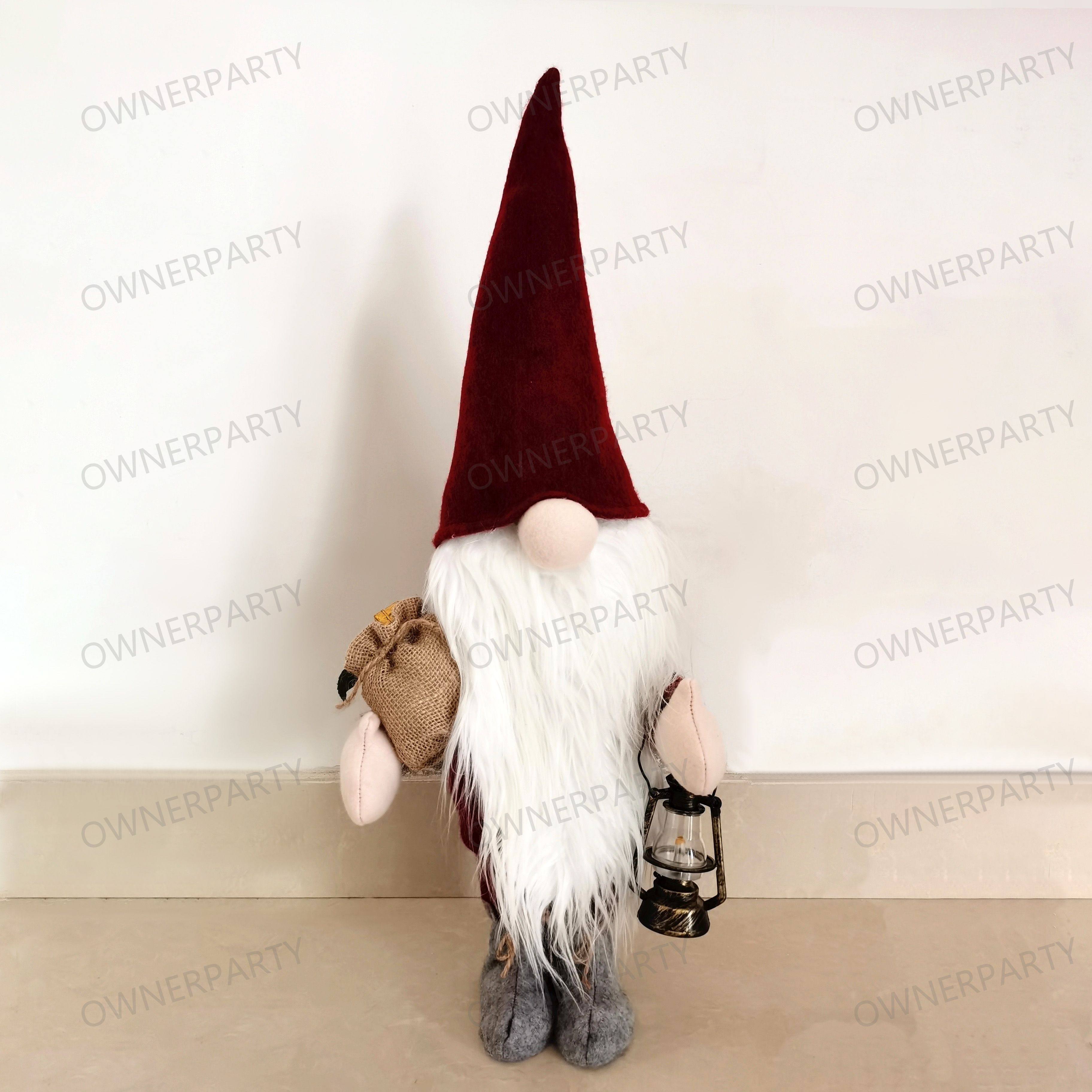 Standing Gnome Santa Claus Toys Plush Doll Christmas Animatronic Outdoor Animated Christmas Decorations With Music