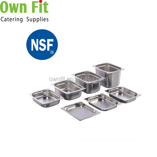 1/3 EU style stainless steel hotel gastronorm pan /GN tray for restaurant service equipment steam table pan