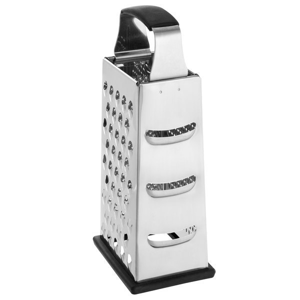 New Arrival 4 Sides Stainless Steel Grater with Handle for Cheese, Vegetables, Ginger