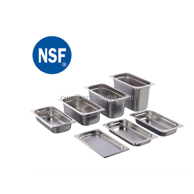 1/3 EU style stainless steel hotel gastronorm pan /GN tray for restaurant service equipment steam table pan