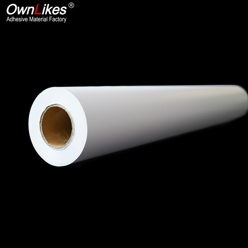 Flexography 120gsm 140gsm Glossy Matt Eco Solvent Pvc Printable Self Adhesive Waterproof Vinyl Sticker Roll