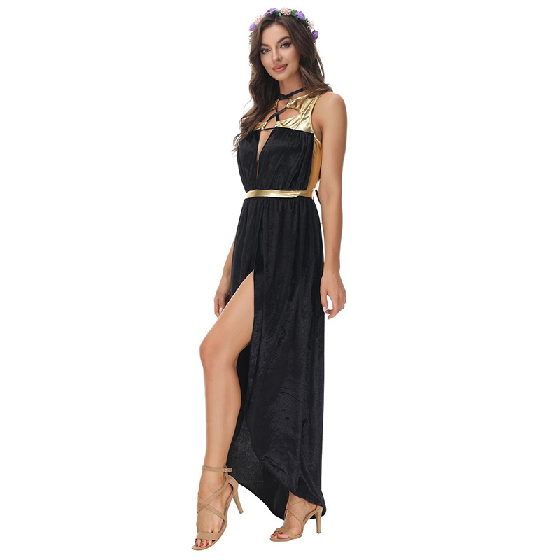 Halloween Greek Goddess cosplay Costume Ancient Egyptian Cleopatra Performance Dress Sexy Arab Dress Costume