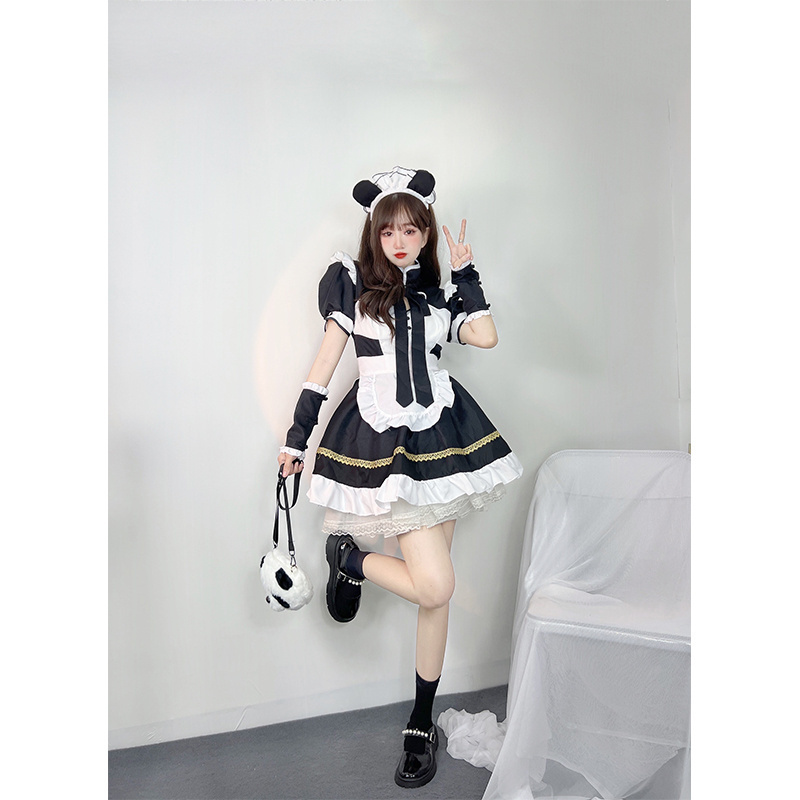 Maid Costume Cosplay Sexy Lolita Panda Girl Maid Uniform Anime Daily Dress Costume