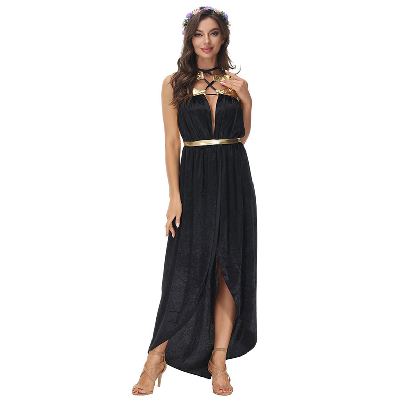 Halloween Greek Goddess cosplay Costume Ancient Egyptian Cleopatra Performance Dress Sexy Arab Dress Costume