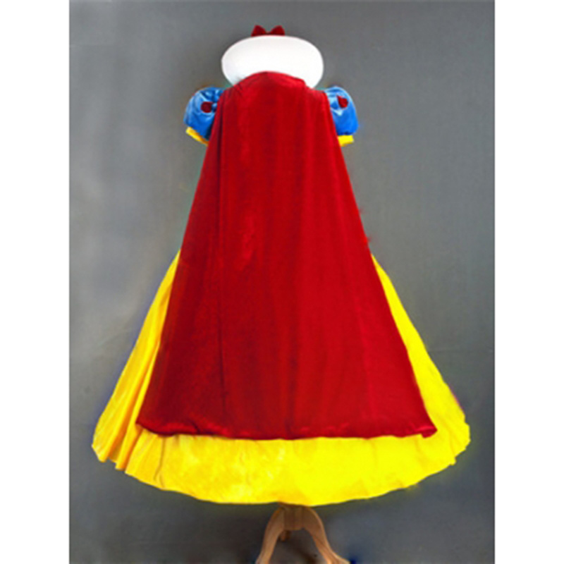 Velvet and Silk snow white costume for adult women christmas cosplay costume with petticoat