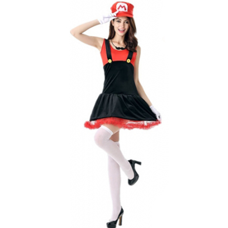 hot sale sexy game character super mario party mario luigi carnival fancy outfit