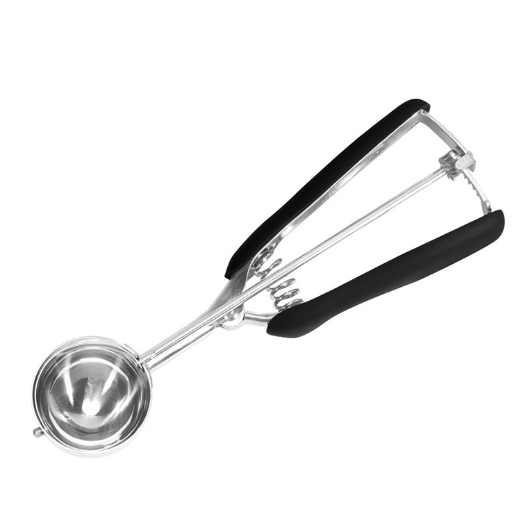 Ice Cream Scoop Stainless Steel With Trigger Cookie Scoop Spoon Frozen Cooking Tools Ice Cream Decorating Tool