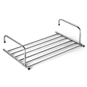 OWNSWING Balcony Multifunctional Hanger Shoe Rack Drying Shoes Towel Clothes Hanger Window Guardrail Stainless Steel Storage