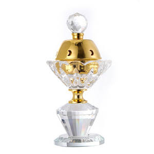 Hot Sale Crystal Arabic Gold Incense Burner Home Decoration Bakhoor Burner