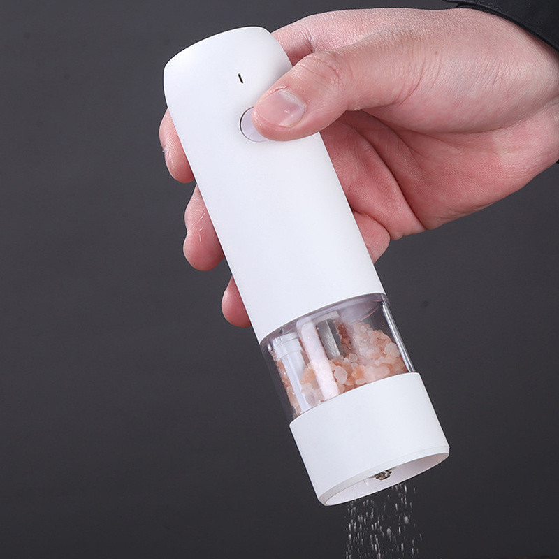 USB Rechargeable Electric Salt Automatic Electric Spice salt and Pepper Grinder for Kitchen