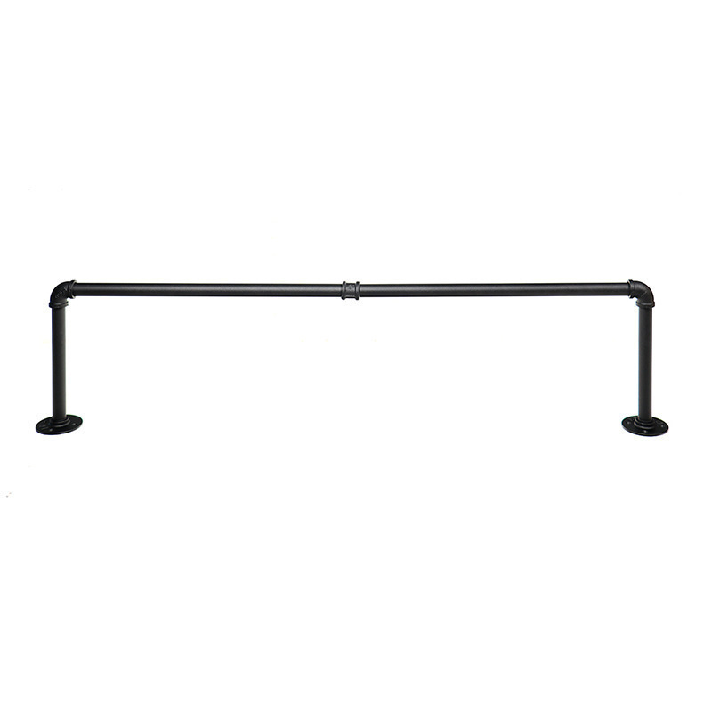 OWNSWING Industrial Pipe Clothes Rail Cloths Hanging Rail Wall Mounted Clothes Rail Heavy Duty Garment Rack Cloths Rack