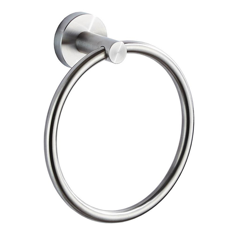 Towel Ring Hand Towel Holder Stainless Steel Towel Hanger Bathroom Accessories Contemporary Hotel Style Wall Hooks