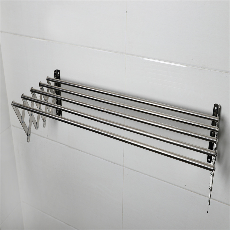 OWNSWING Laundry Hanger Wall-Mounted Expandable Folding Clothes Drying Towel Rack Clothes Drying Rack Accordion Retractable