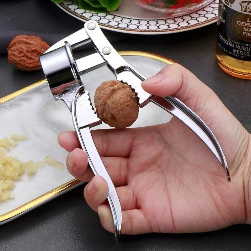 Garlic Press Mincer Stainless Steel Multifunction Crusher Kitchen Cooking Ginger Squeezer Masher Handheld Ginger Mincer Tools