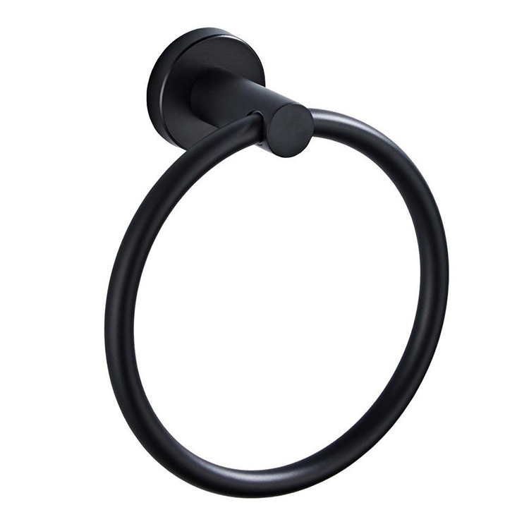 Towel Ring Hand Towel Holder Stainless Steel Towel Hanger Bathroom Accessories Contemporary Hotel Style Wall Hooks