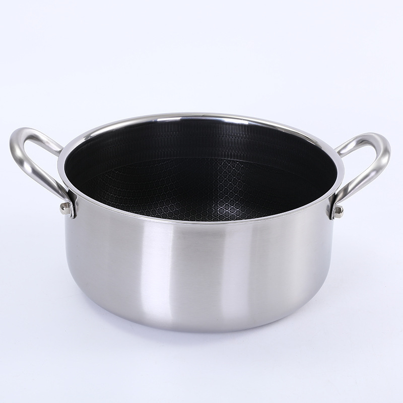 OWNSWING Cooking Pot With Lids Metal Boiling Water Stainless Steel General Milk Pot Stock Nonstick Soup Pot