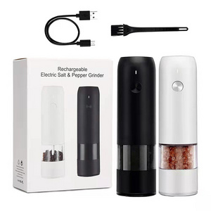 USB Rechargeable Electric Salt Automatic Electric Spice salt and Pepper Grinder for Kitchen