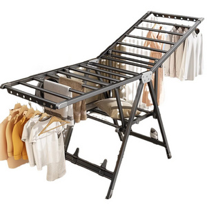 OWNSWING Modern And Simple Foldable Floor-Standing Household Indoor Wing-shaped Aluminum Alloy Clothes Drying Rack