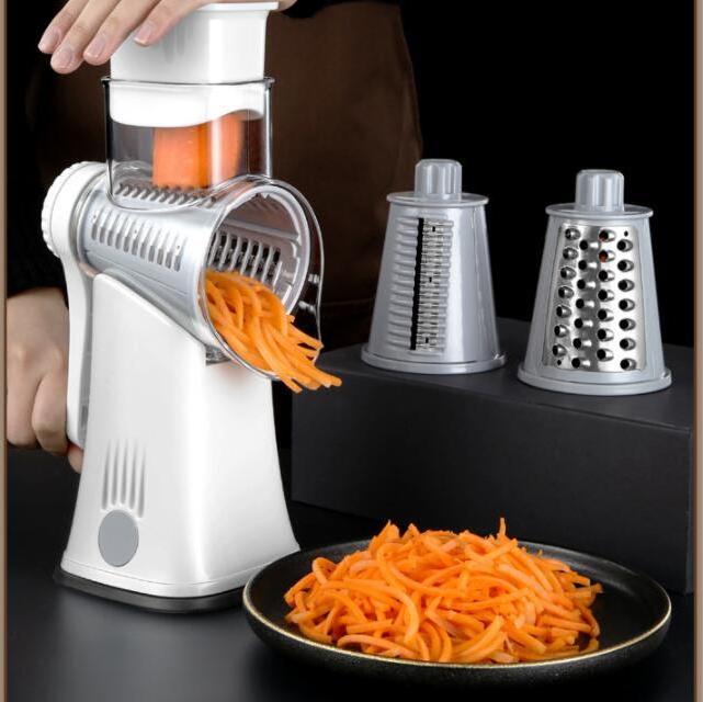 Multifunction Manual 5 in 1 Vegetable Chopper Mandoline Slicer Rotary Drum Grater Nut Shredder Veggie Rotary Cheese Grater