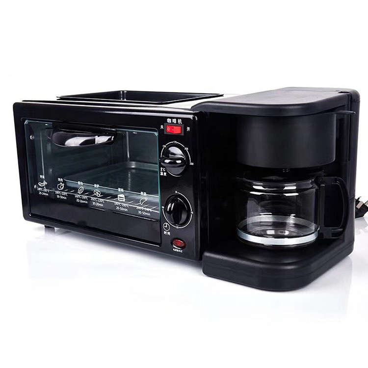 OWNSWING High Quality Breakfast Machine Three in One Home Coffee BBQ Bread Machine Mini Oven