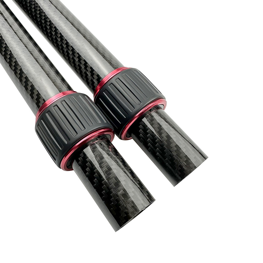 Oem Carbon Fiber Tube Connectors Twist locking Carbon Fiber Telescopic Pole Carbon Fiber Tube