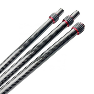 Plastic Telescopic Tube Connector 3M 5M Carbon Fiber Telescopic Pole