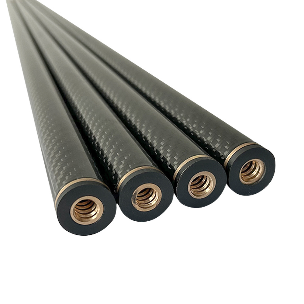 OEM low deflection billiard cues plain UD carbon fiber taper cues snooker cue golf shaft tube tapered carbon tube