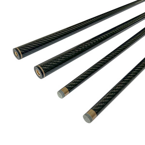 OEM low deflection billiard cues plain UD carbon fiber taper cues snooker cue golf shaft tube tapered carbon tube