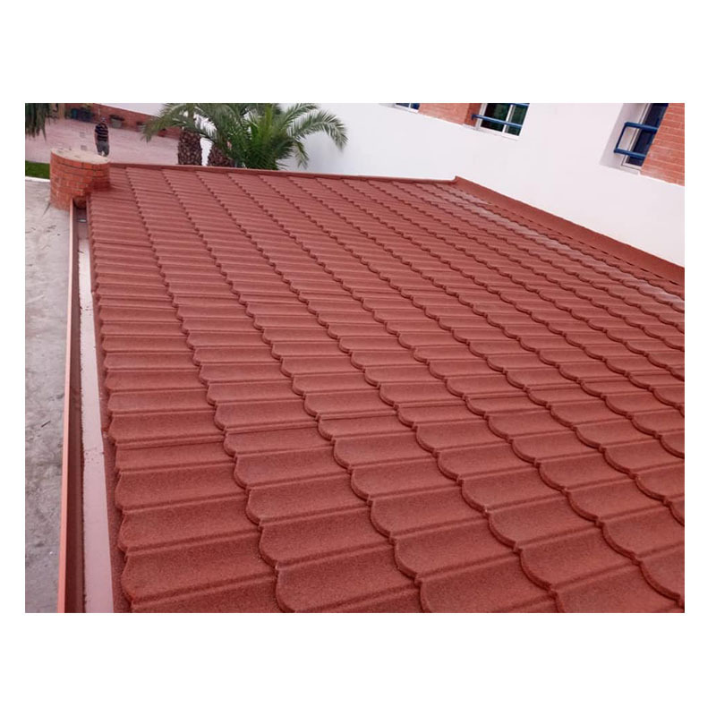 Cheap Interlocking Asphalt Shingles for Roofs Sand-coated metal, steel, stone roof tiles for a pavilion