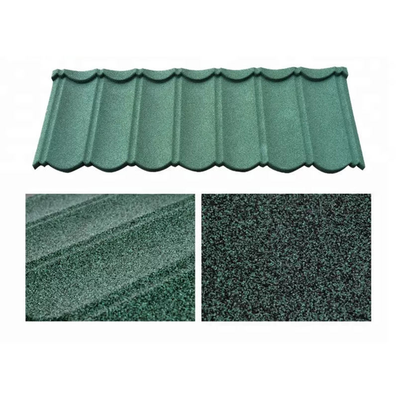 Industrial Design 0.3mm Color Stone Coated Metal Roof Tile from China Supplier Steel Fiberglass Asphalt for House Roof for sale