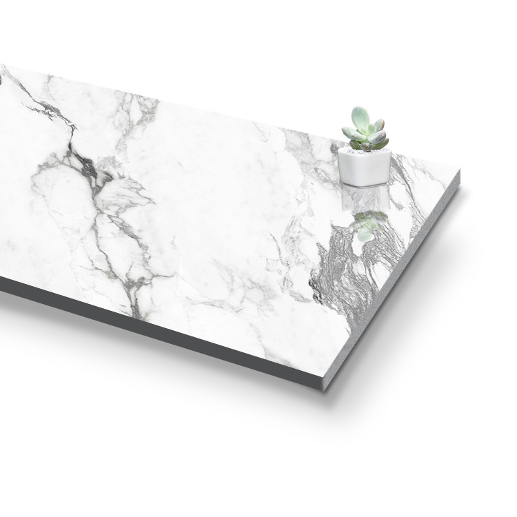 Factory Direct 800x2600mm White And Grey Natural Marble Board Tile Interior Wall Decoration Big Marble Slab Tile