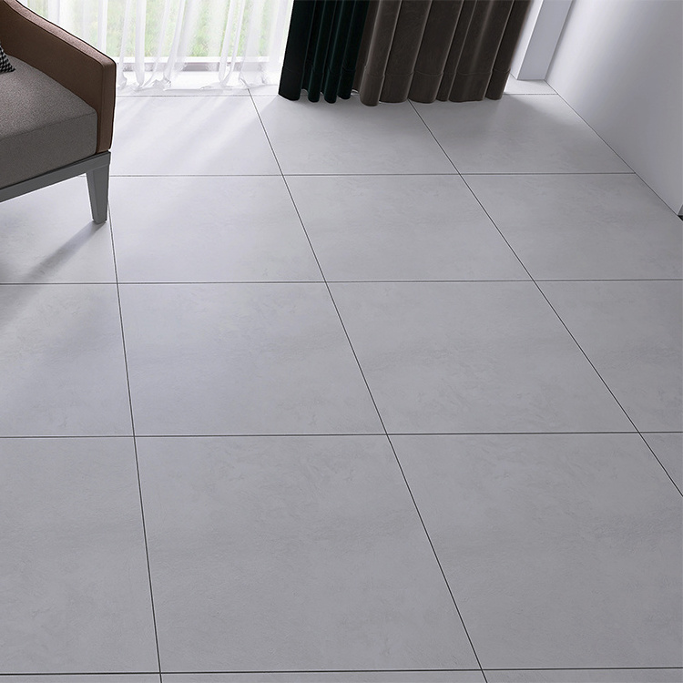 Cement Grey Look Wood Design Concrete Porcelain Floor Tile In Natural Matt Finish With Texture