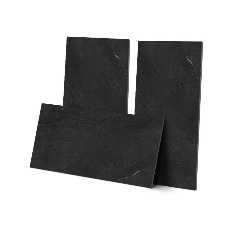 Cheap Price Bathroom 600x1200mm Rustic Glazed Grey Black Matt Anti Slip Outdoor Pool Ceramic Porcelain Floor Tile