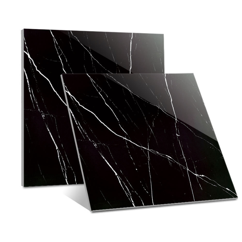 600x600mm Black White Marble Porcelain Tiles Natural Marble Polished Wall And Floor Tile